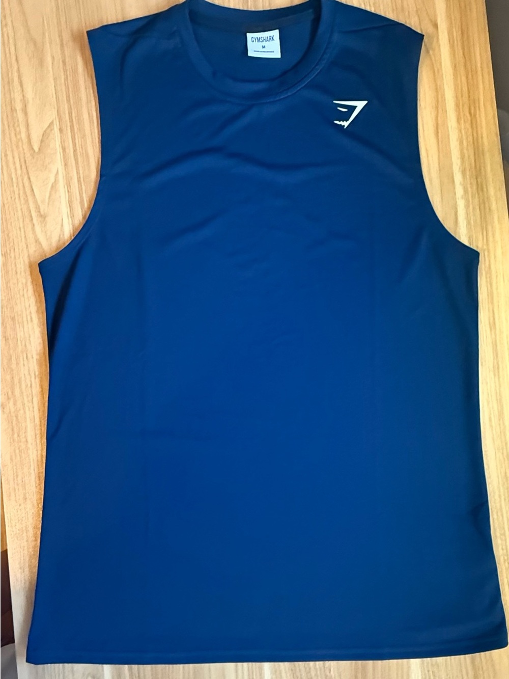 Gymshark Men's Blue Sleeveless Training Tank Size Medium